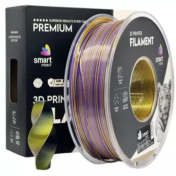 filament Smart Print PLA Silk TRI Color černá/zlatá/fialová  1kg