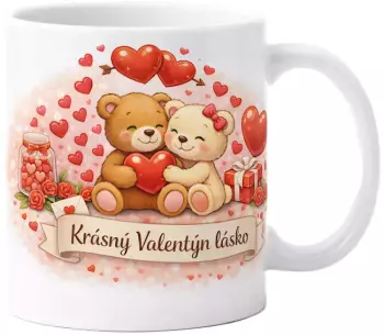 Hrnek s potiskem 330 ml valentín 3